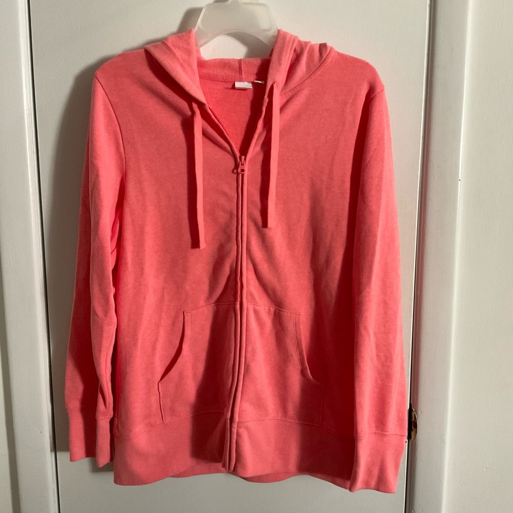 Gap lightweight cotton full zip hoodie